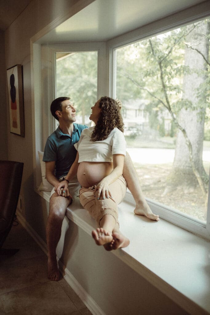 Maternity Photo in a Marietta, GA home. 