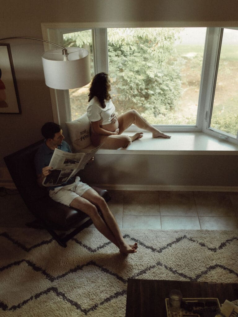 Maternity Photo in a Marietta, GA home. 