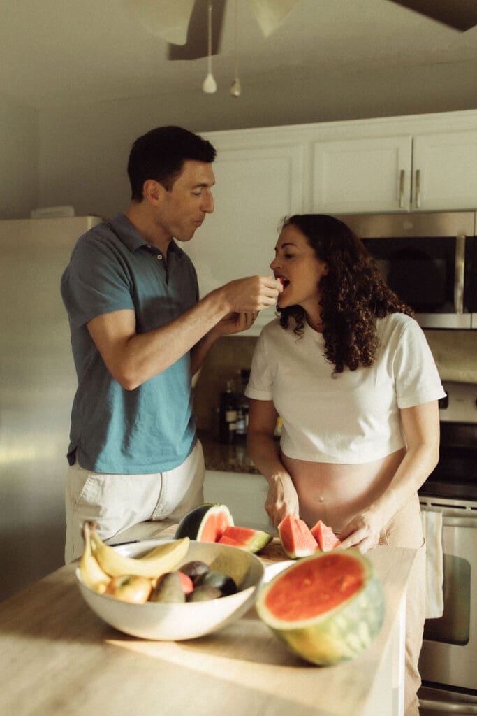 Maternity Photo in a Marietta, GA home. 