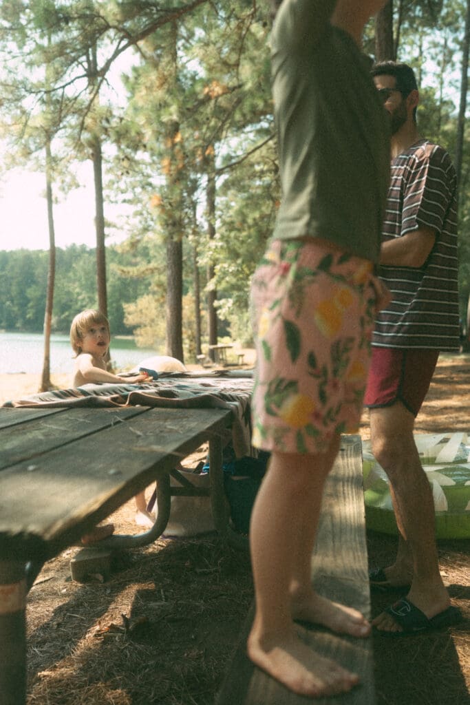 family lifestyle photography session at lake allatoona, a day playing at the lake