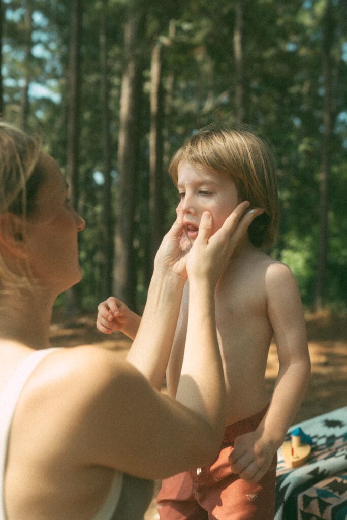 family lifestyle photography session at lake allatoona, a day playing at the lake