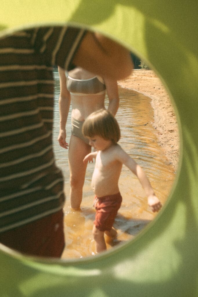 family lifestyle photography session at lake allatoona, a day playing at the lake