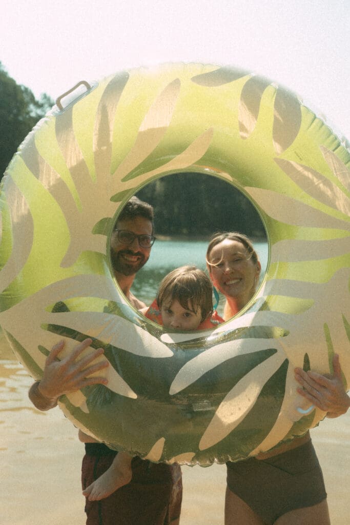 family lifestyle photography session at lake allatoona, a day playing at the lake