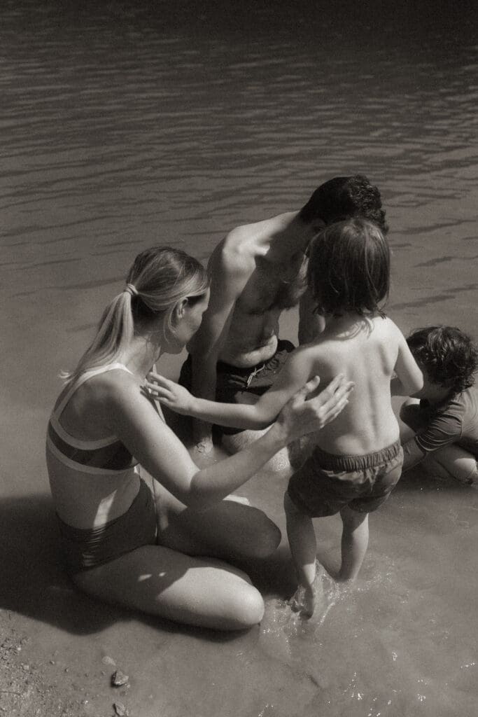 family lifestyle photography session at lake allatoona, a day playing at the lake