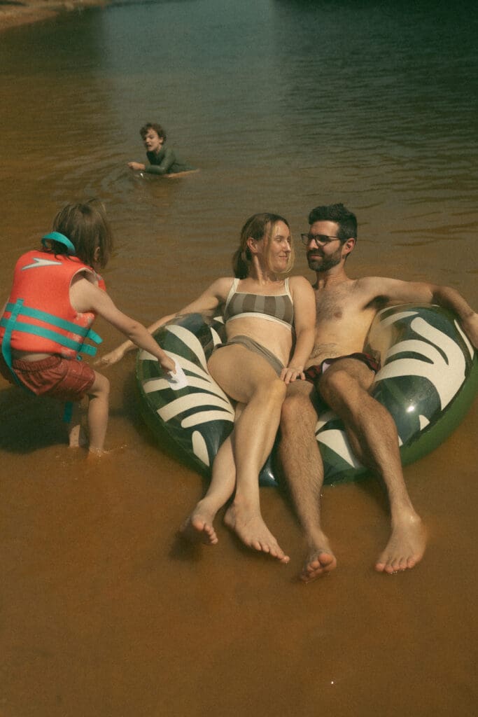 family lifestyle photography session at lake allatoona, a day playing at the lake